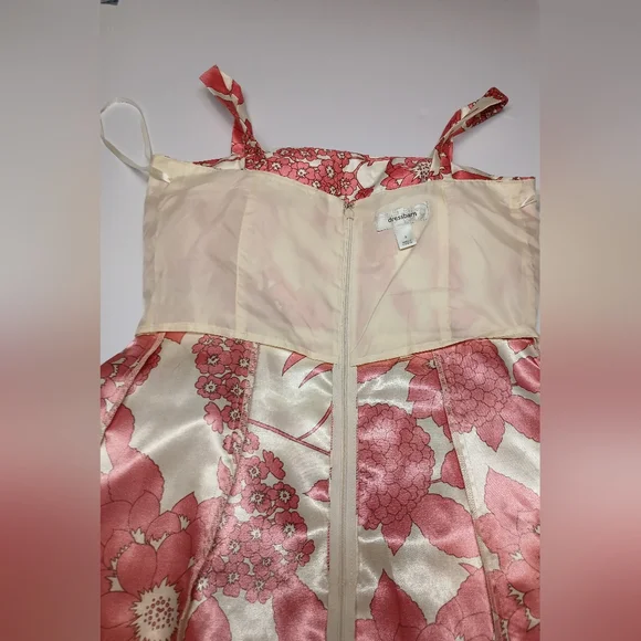 Dressbarn Floral Satin-Look Fit & Flare Dress – Size 4 - Picture 4 of 16